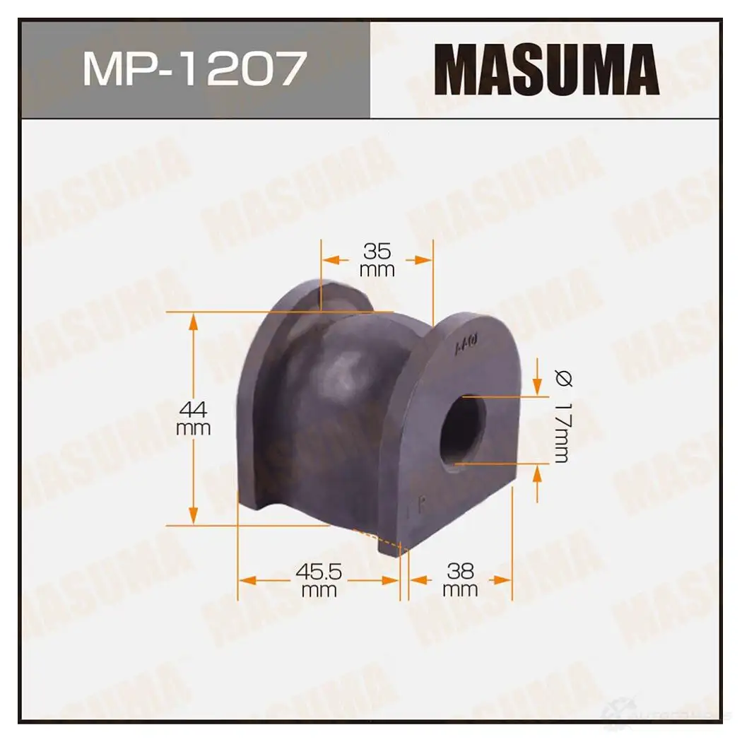 Втулка стабилизатора MASUMA MP-1207 4 MQ0W 1422883356 изображение 0