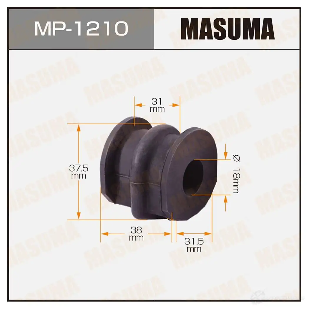 Втулка стабилизатора MASUMA MP-1210 1422883353 BYET E изображение 0