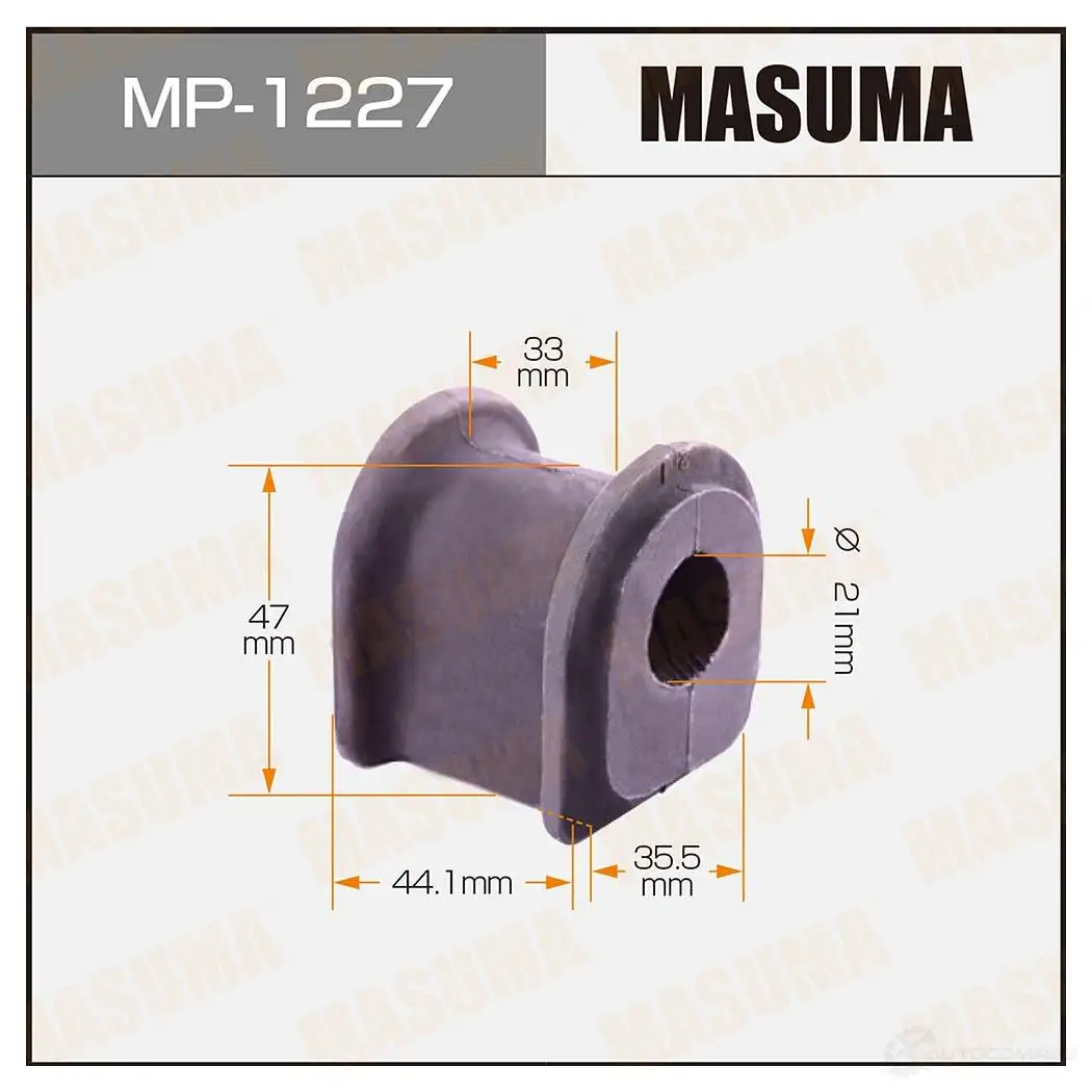 Втулка стабилизатора MASUMA 1422883492 RQRR L MP-1227 изображение 0