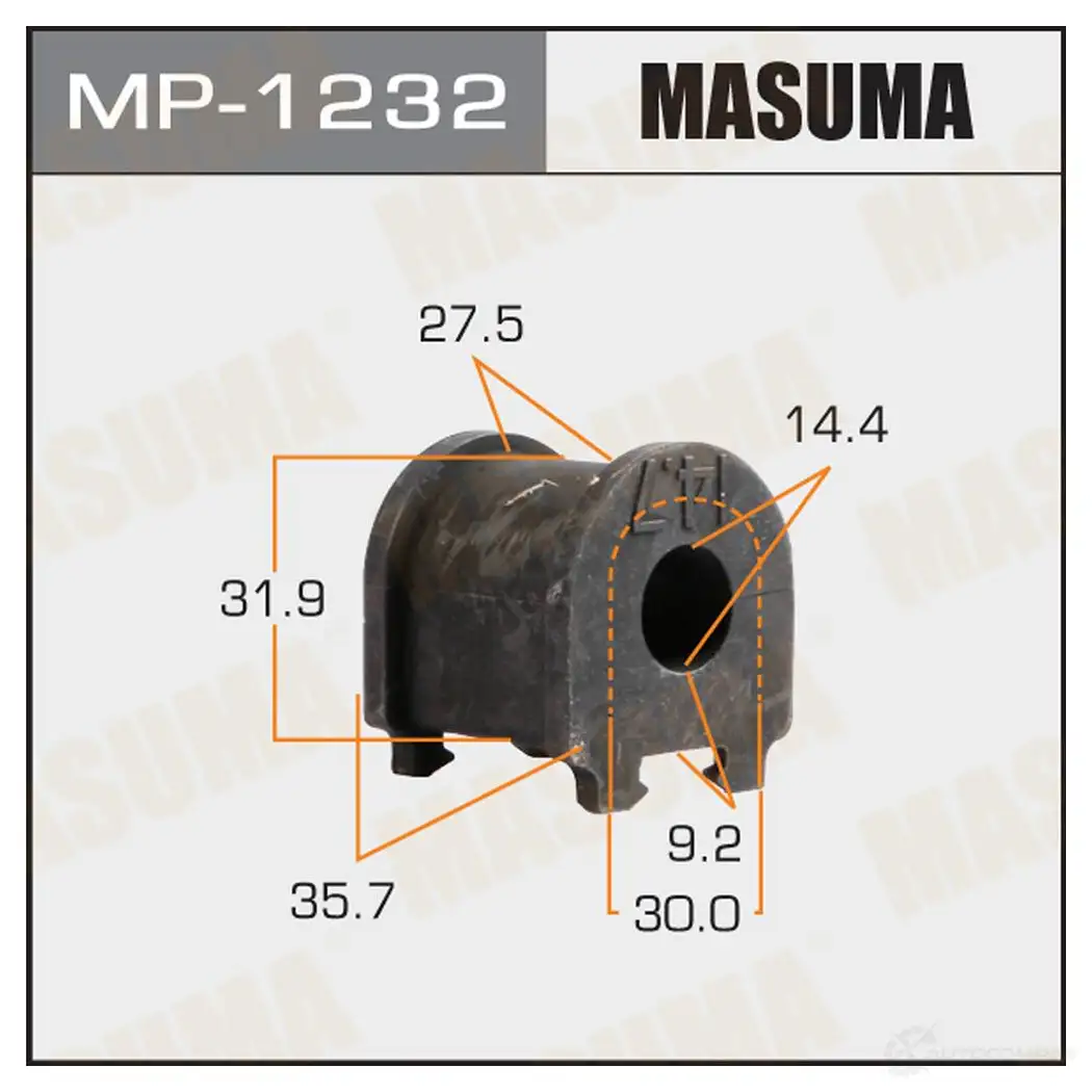 Втулка стабилизатора MASUMA MP-1232 SB 3I9P 1422883343 изображение 0