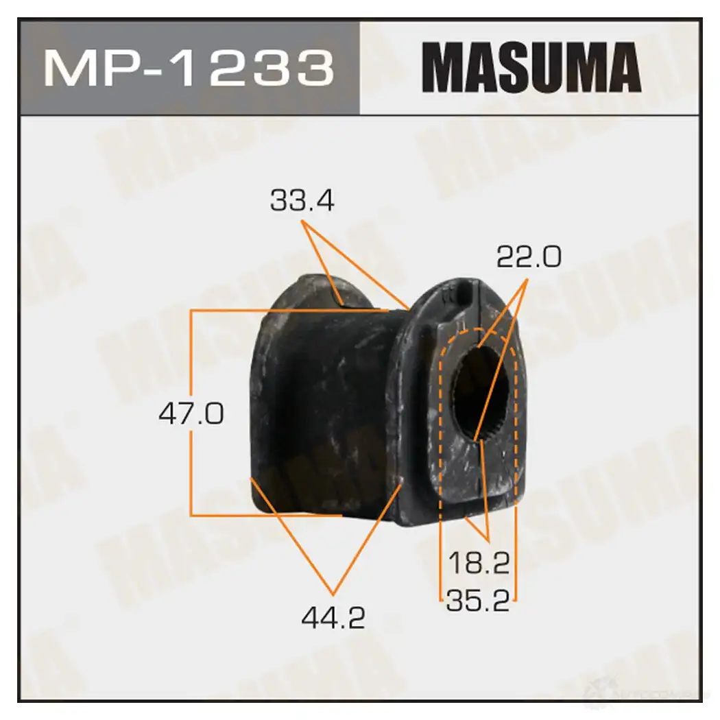 Втулка стабилизатора MASUMA V1XJC TS 1422883341 MP-1233 изображение 0
