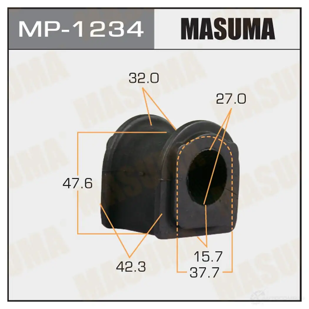 Втулка стабилизатора MASUMA 1422883490 IWTRC P9 MP-1234 изображение 0