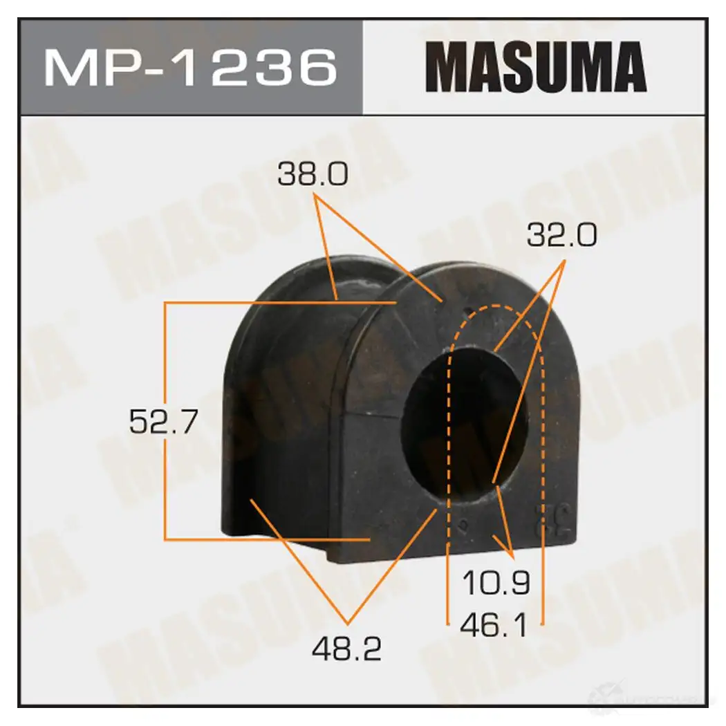 Втулка стабилизатора MASUMA E5 JH8 1422883342 MP-1236 изображение 0