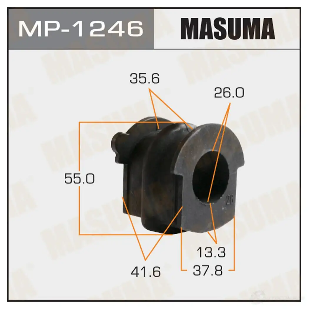 Втулка стабилизатора MASUMA MP-1246 1422883314 S74 LI изображение 0