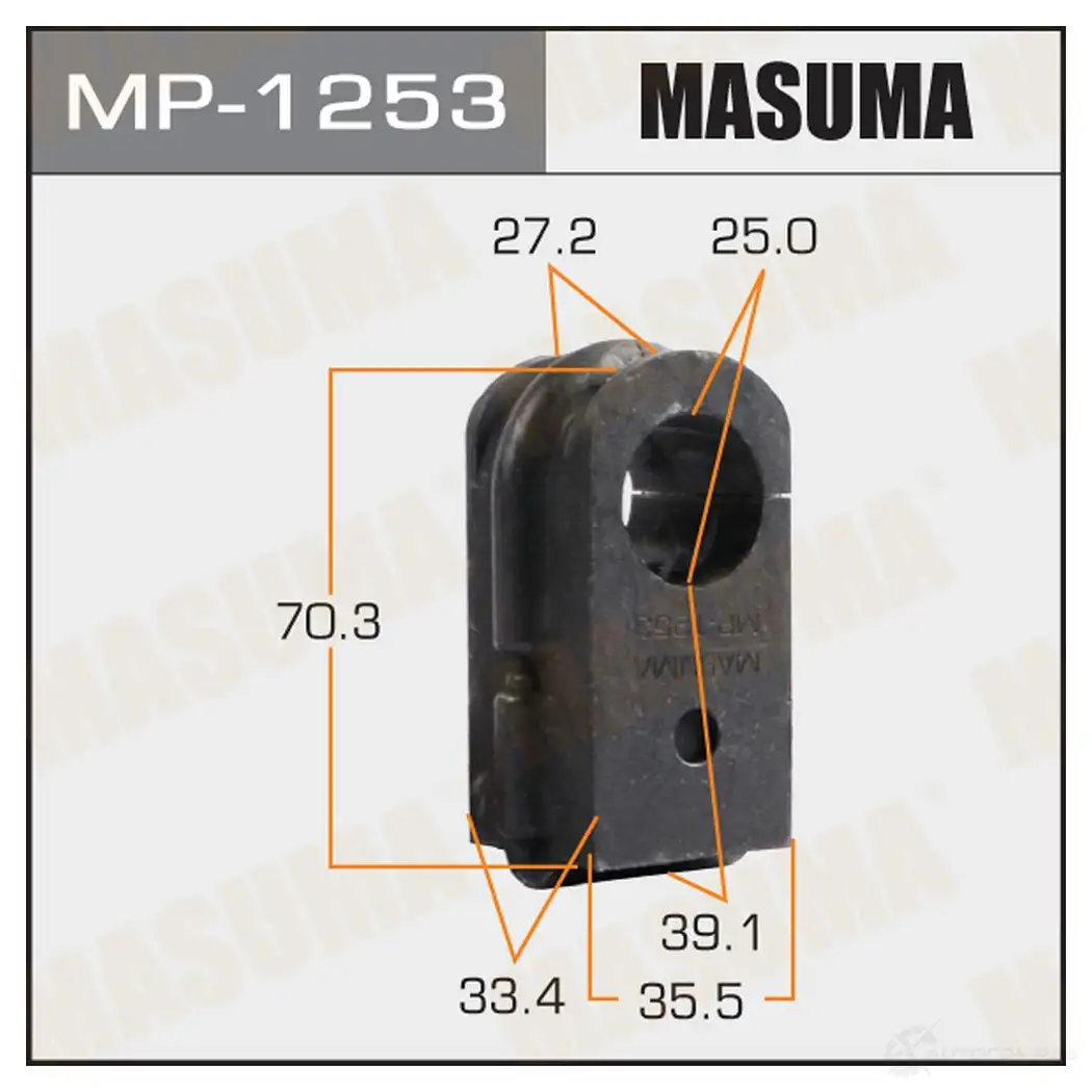 Втулка стабилизатора MASUMA 1422883307 MP-1253 T ZCP6S изображение 0