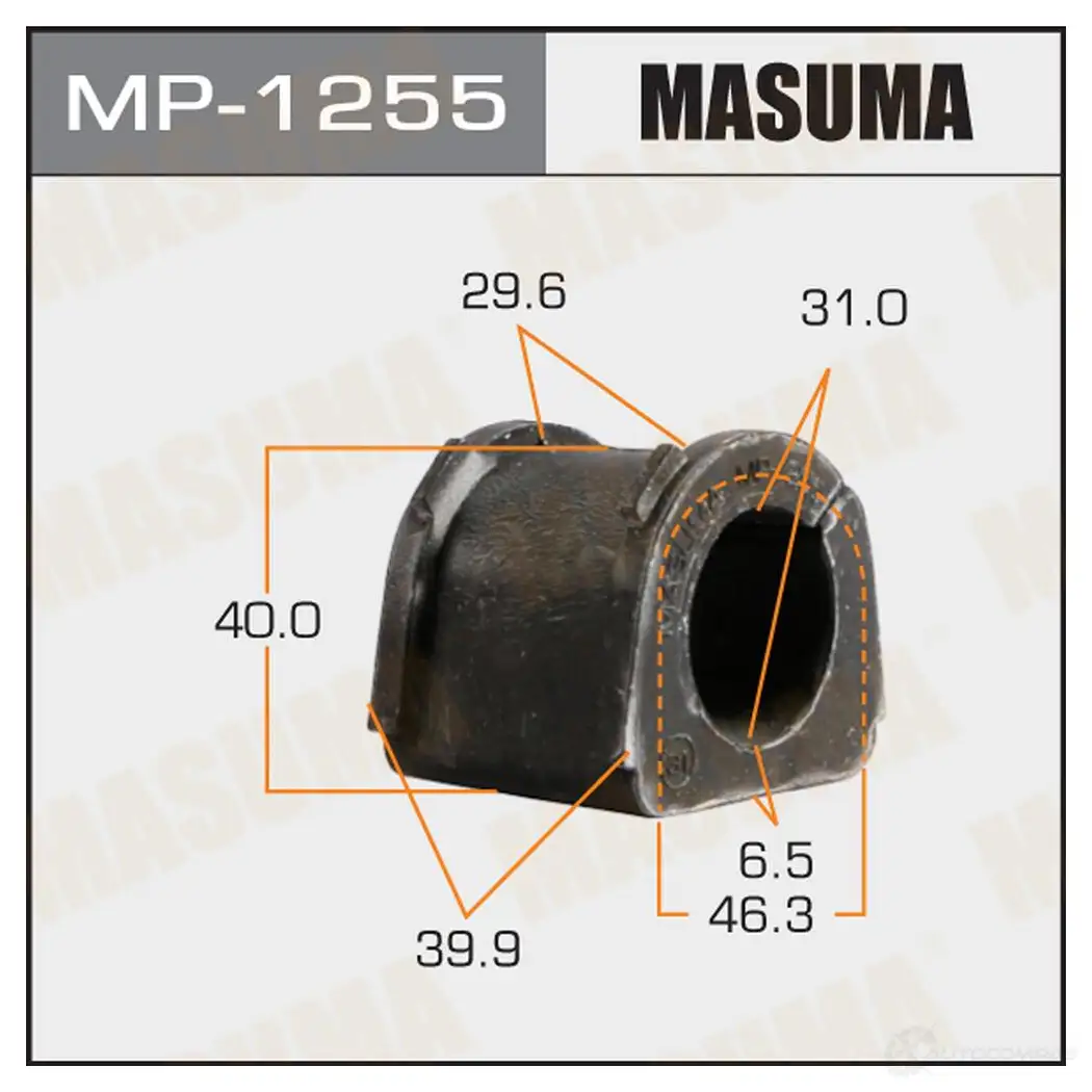 Втулка стабилизатора MASUMA 4N O946 1422883305 MP-1255 изображение 0