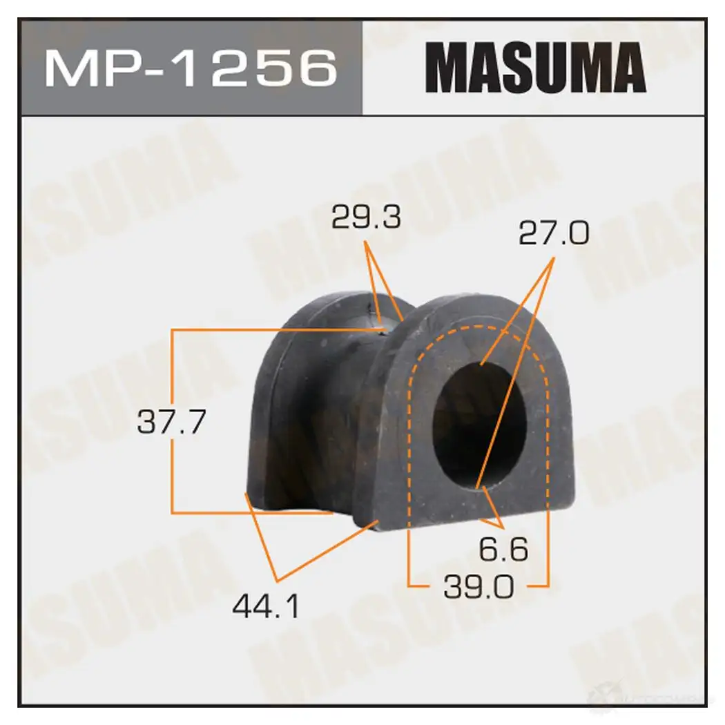 Втулка стабилизатора MASUMA 1422883304 MP-1256 ZA5UT 5T изображение 0