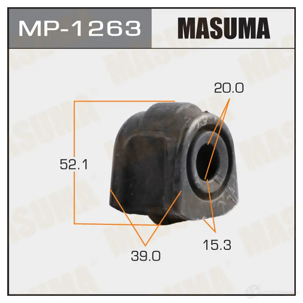 Втулка стабилизатора MASUMA 1422883335 MP-1263 LO2P L изображение 0