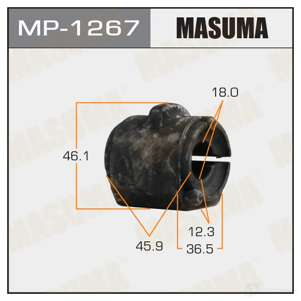 Втулка стабилизатора MASUMA 1422883331 0VK 8B2N MP-1267 изображение 0