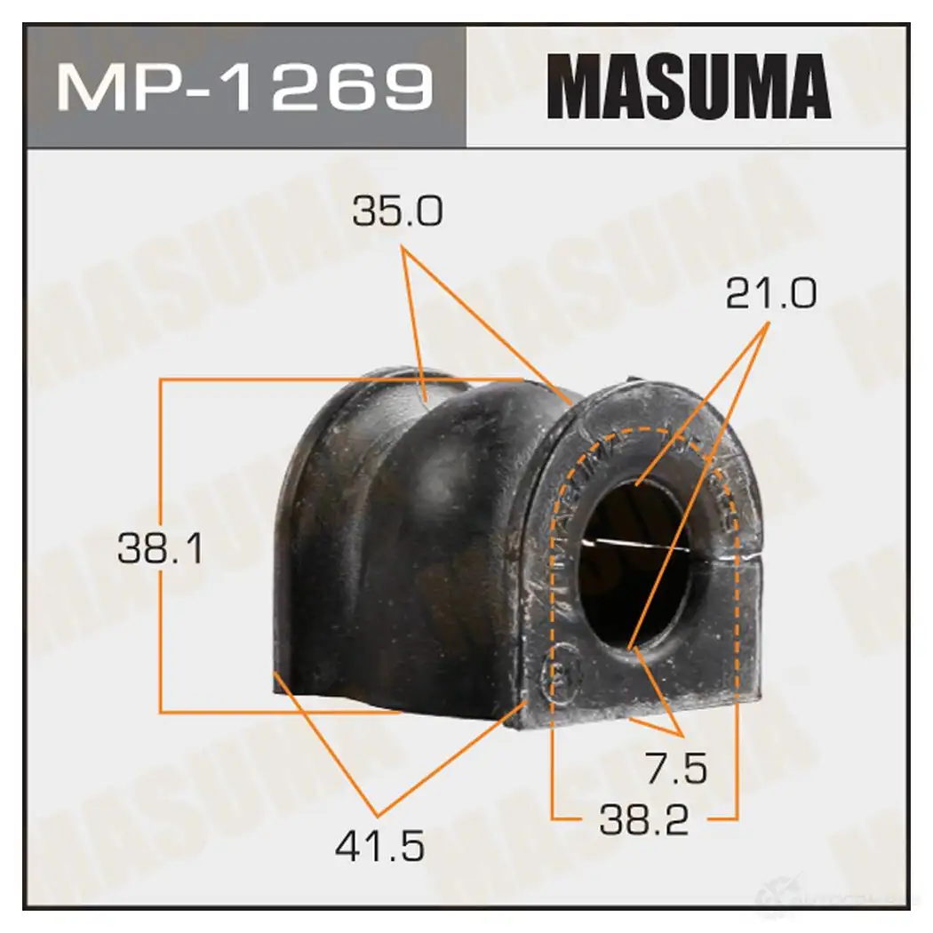 Втулка стабилизатора MASUMA 14DORD 6 MP-1269 1422883329
