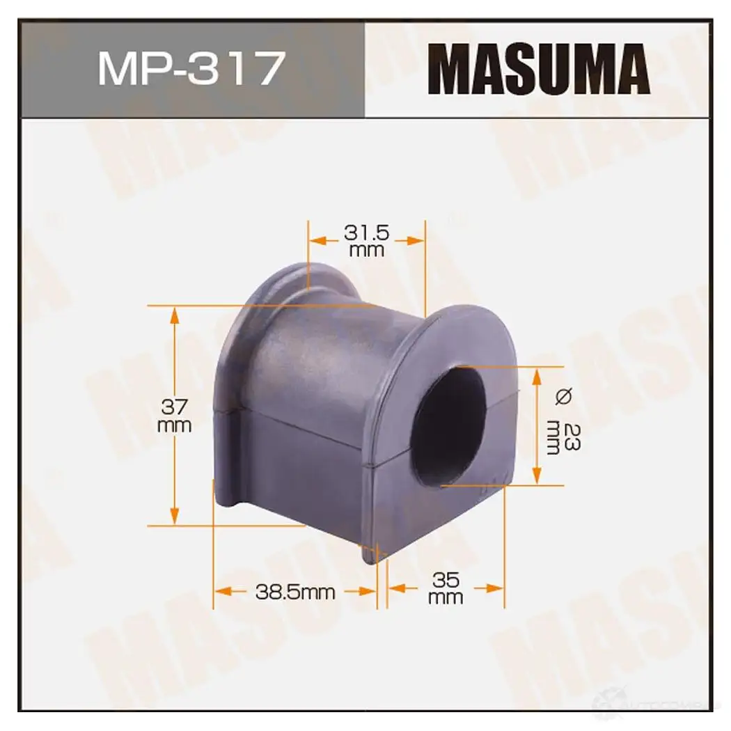 Втулка стабилизатора MASUMA TAX 5YVC 1422883221 MP-317 изображение 0