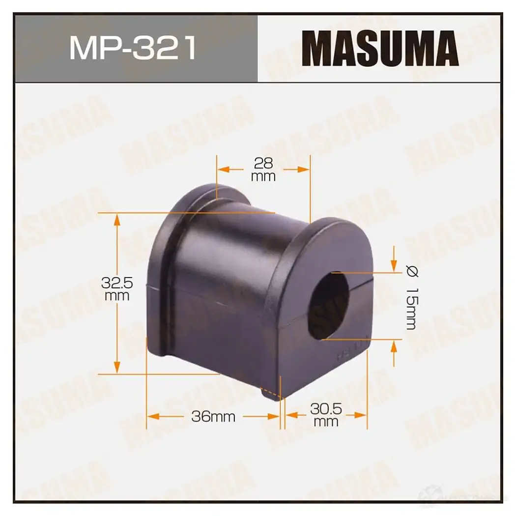 Втулка стабилизатора MASUMA MP-321 V2C BV 1420577612