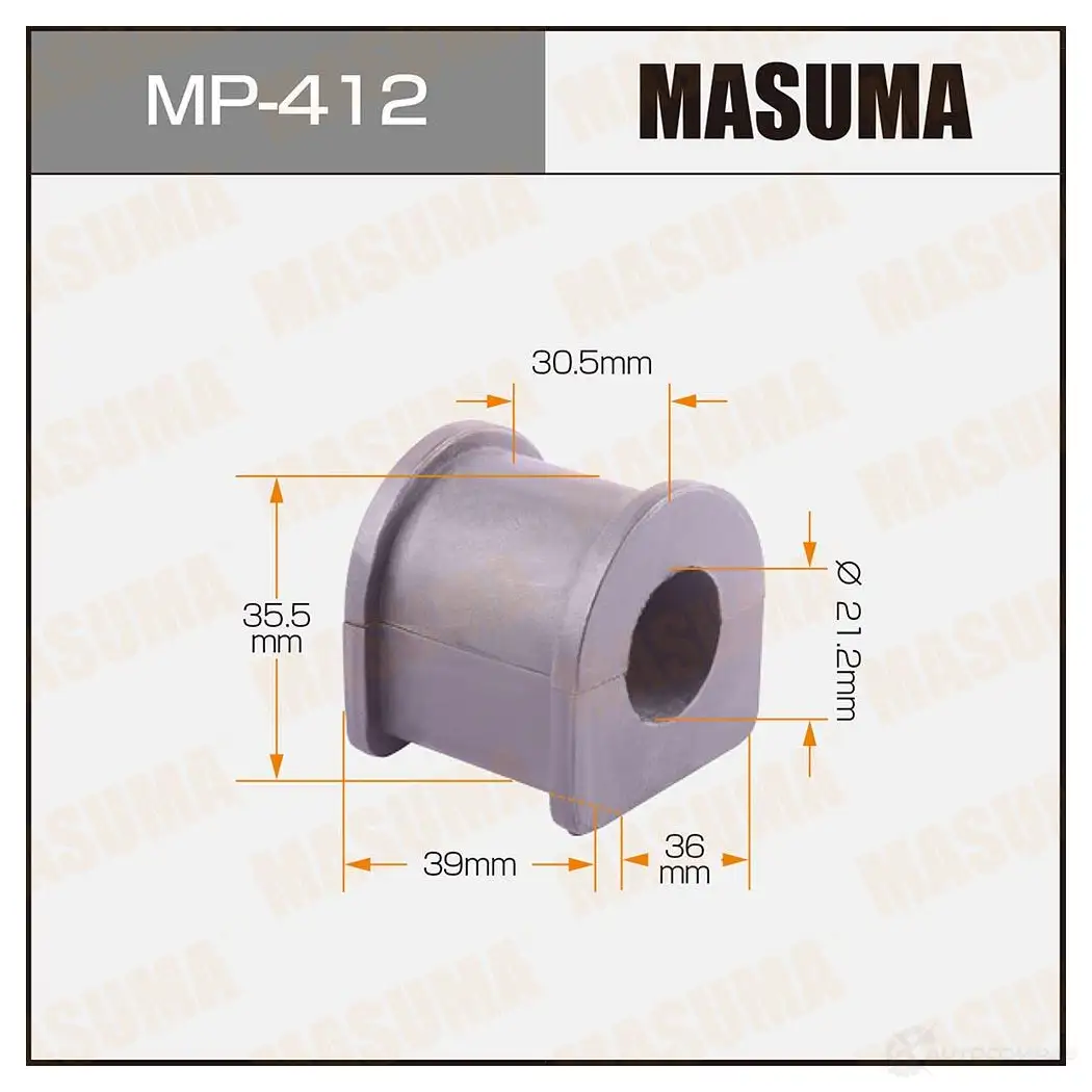 Втулка стабилизатора MASUMA MP-412 1422883279 9N0 735G изображение 0
