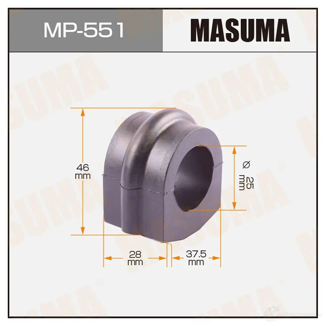 Втулка стабилизатора MASUMA 4 1Z1L 1420577577 MP-551 изображение 0