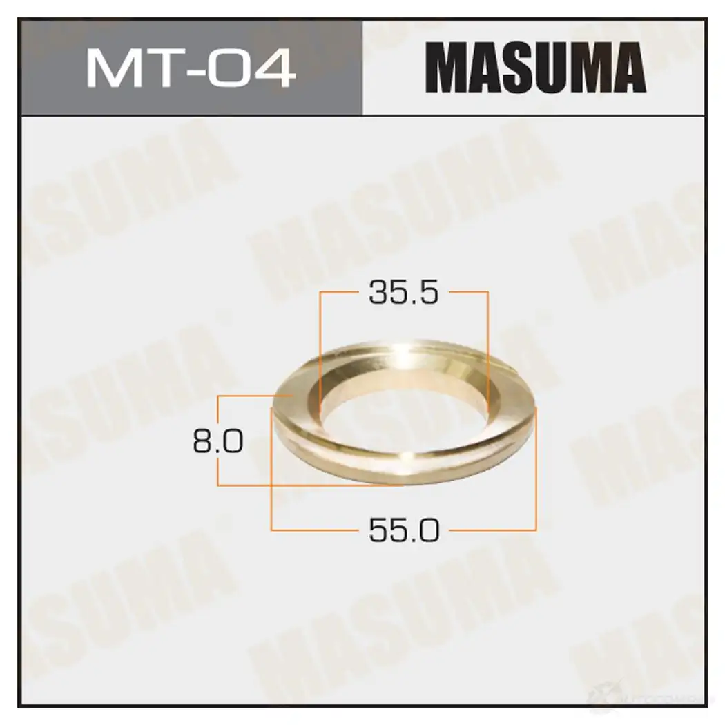 Втулка ступицы бронзовая MASUMA 1422883079 PU1RYP F MT-04 изображение 0