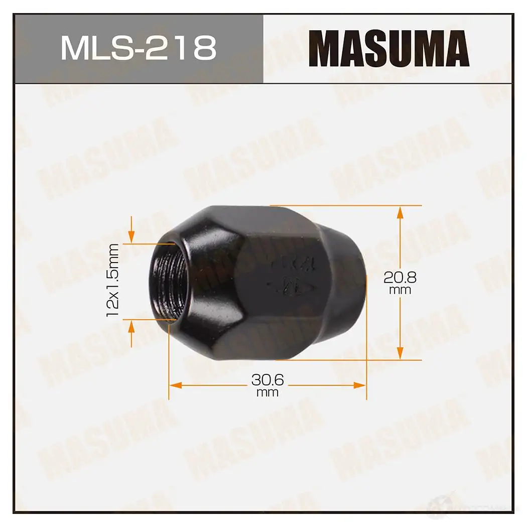 Гайка колесная M12x1.5(R) под ключ 21 MASUMA MLS-218 YPG4Y 6 1422882982 изображение 0