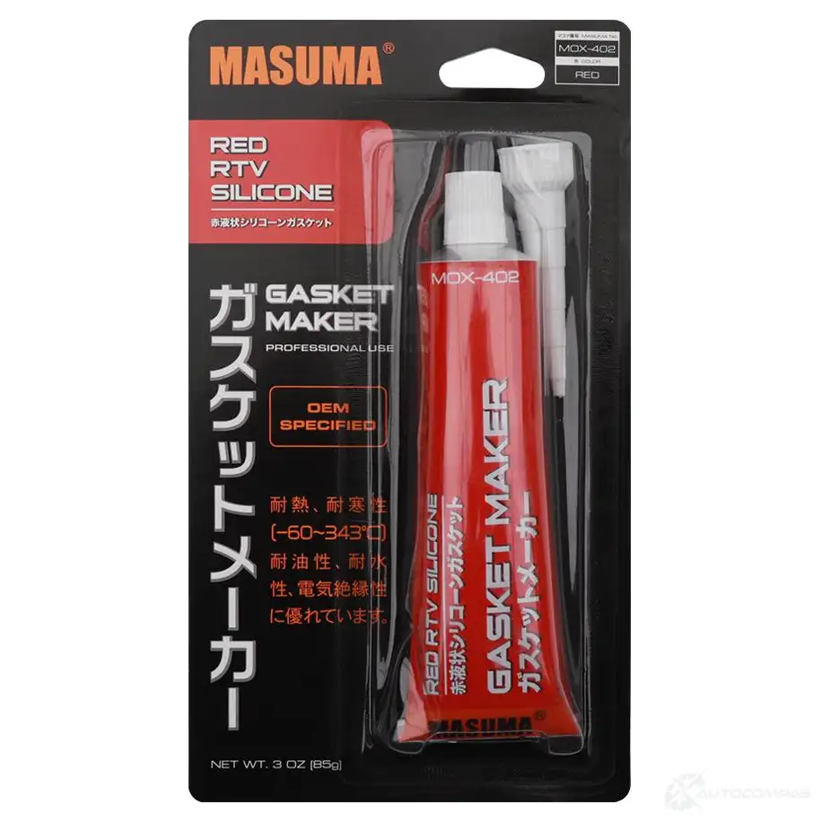 Высокотемпературный силик. герметик masuma mox-402 формирователь прокладок, красный, 85 г. MASUMA 1437032310 T TFRYJQ MOX-402 1CZYLQX изображение 0