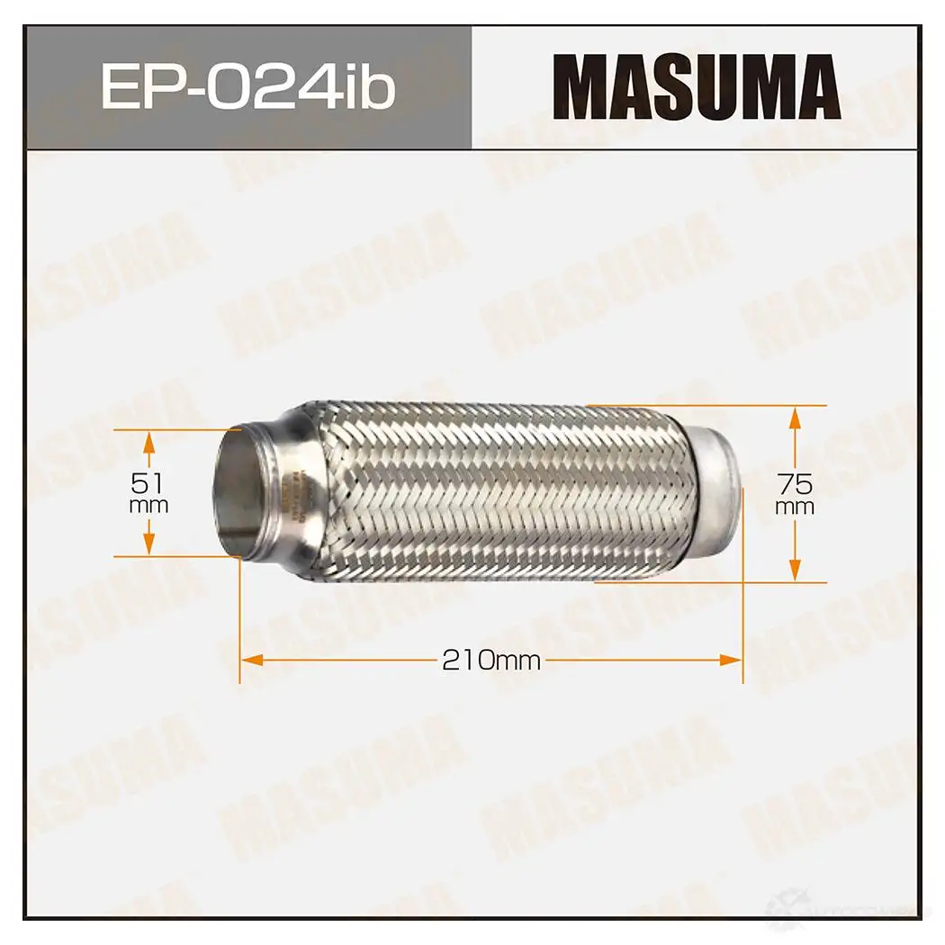 Гофра глушителя Innerbraid 51x200 усиленная MASUMA T6 CV3M EP024IB 1422887952