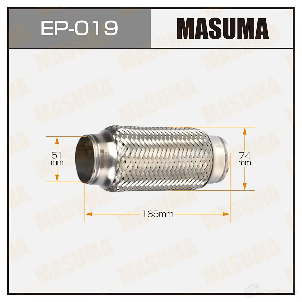 Гофра глушителя Interlock 51x165 MASUMA EP019 V VTI813 1422887961
