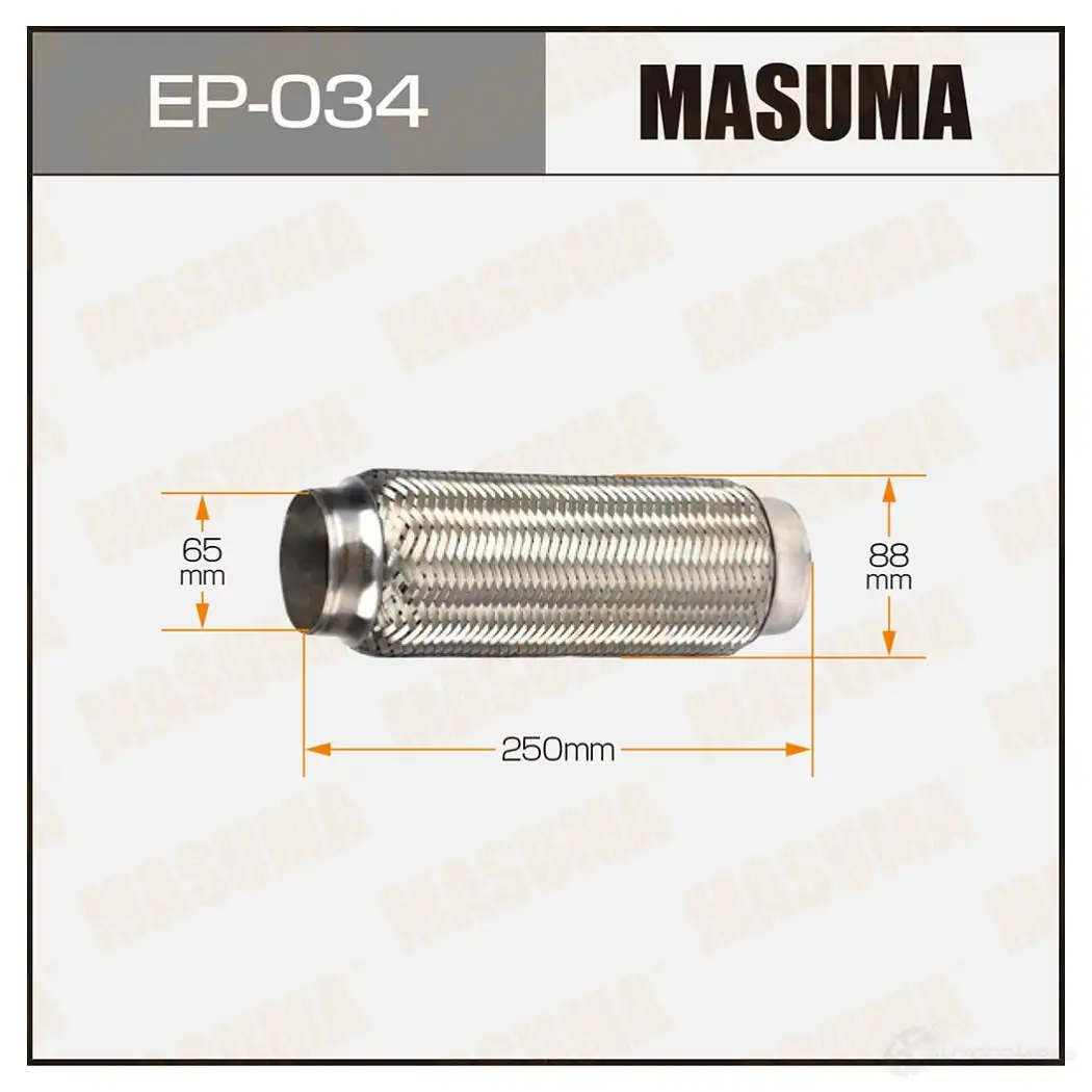 Гофра глушителя Interlock 65x250 MASUMA 3 73B6 EP034 1422887935