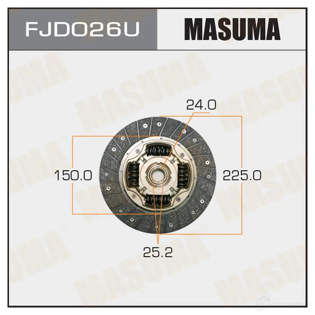 Диск сцепления MASUMA 1422881921 HE1LP3 F FJD026U изображение 0