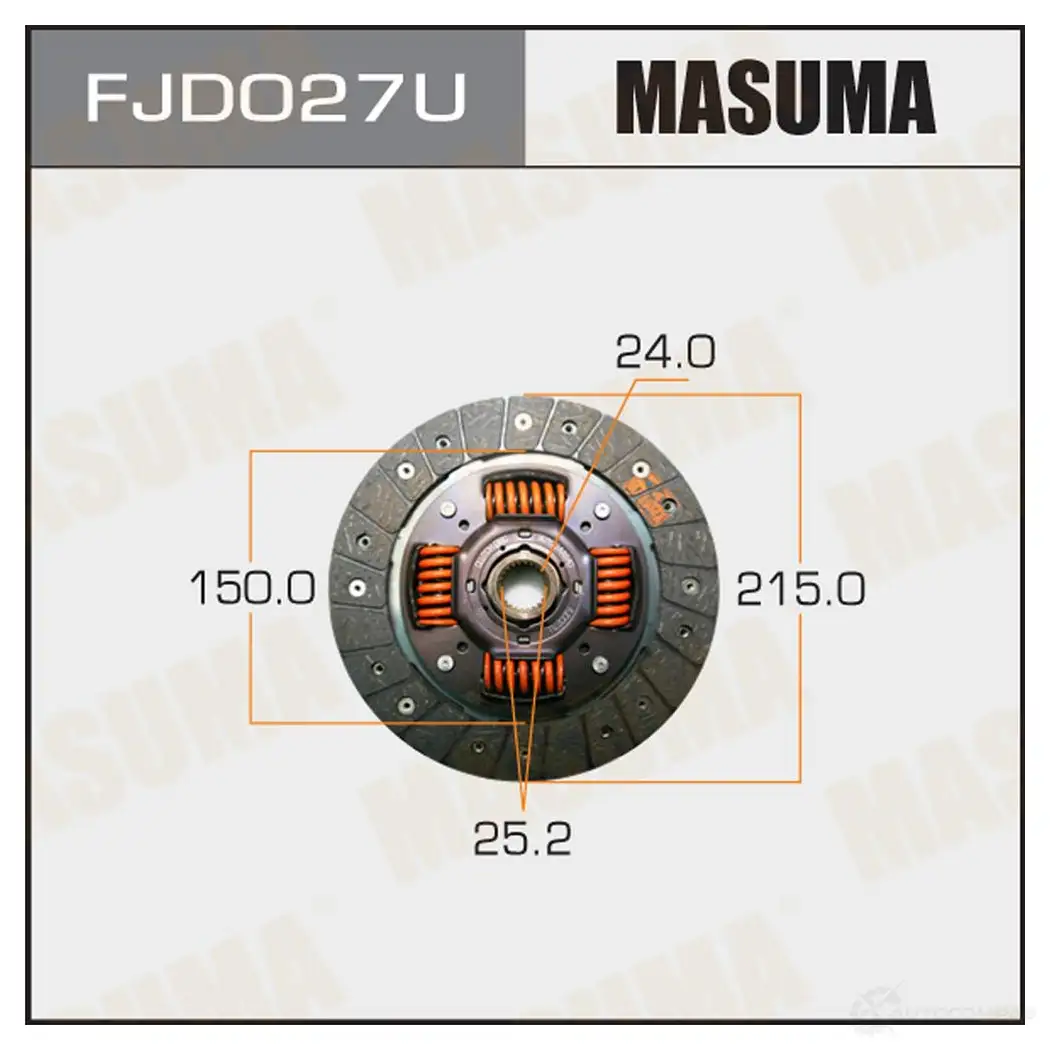 Диск сцепления MASUMA L KRX9 1422881920 FJD027U изображение 0