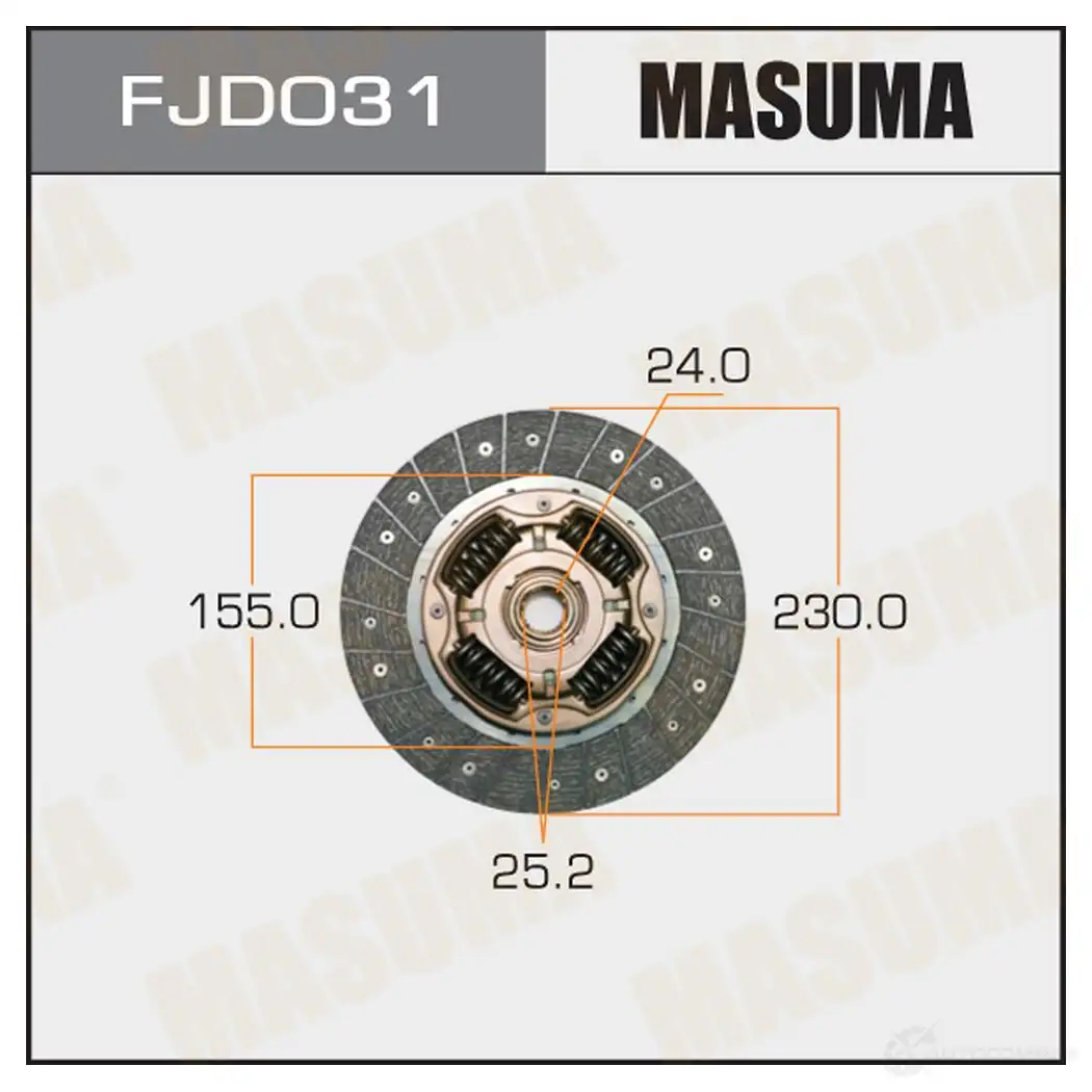Диск сцепления MASUMA FJD031 1422881919 GQ N53 изображение 0