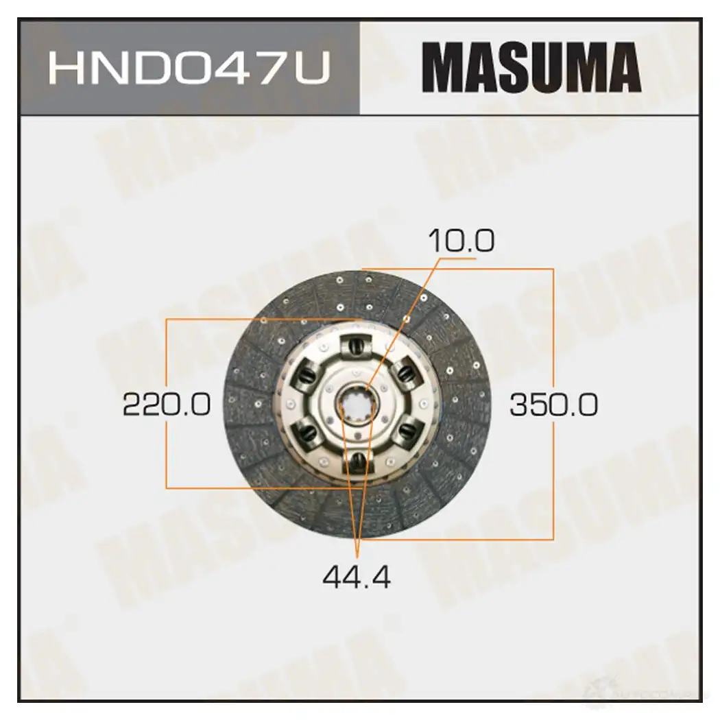 Диск сцепления MASUMA 1422881911 HND047U 0C5 K72