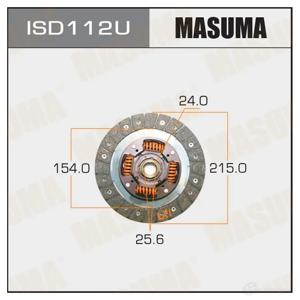 Диск сцепления MASUMA HVP6W EC 1422881774 ISD112U изображение 0