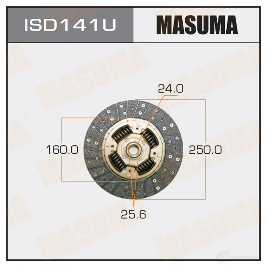 Диск сцепления MASUMA ISD141U 64P38N T 1422881772 изображение 0