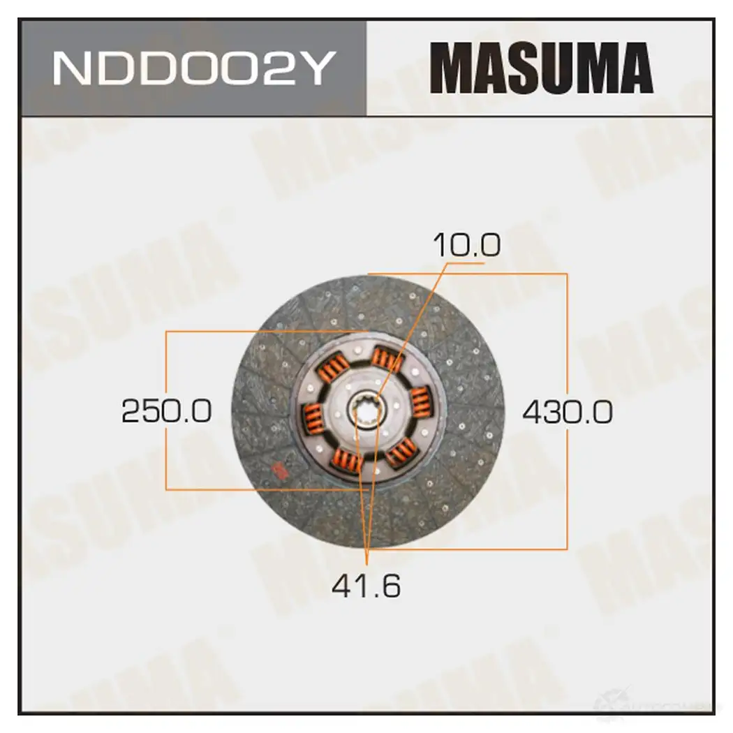 Диск сцепления MASUMA NDD002Y TXLLZ 07 1422881791