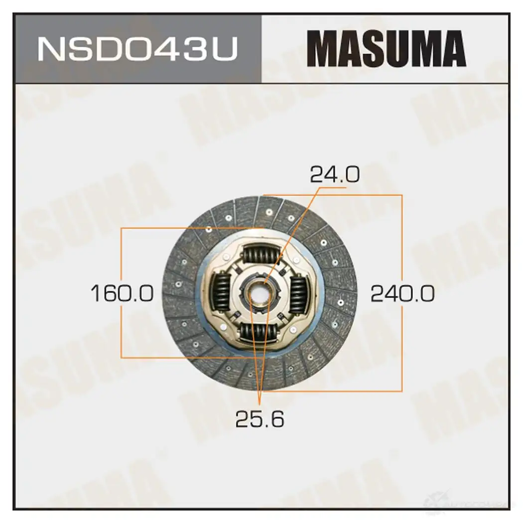 Диск сцепления MASUMA NSD043U Q1CZ 1V 1422881888 изображение 0
