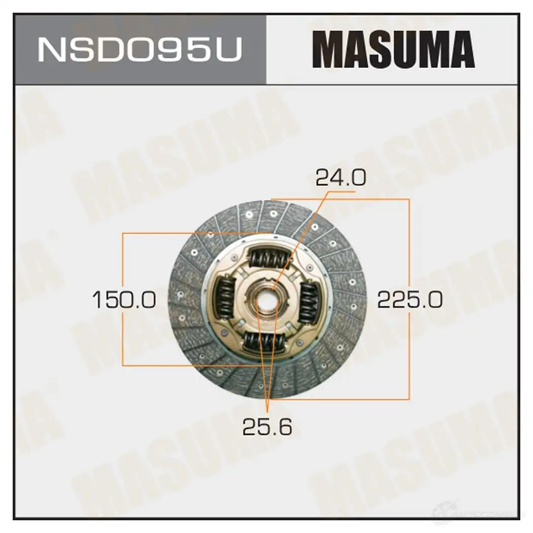 Диск сцепления MASUMA 1422881897 NSD095U RH 1CF изображение 0