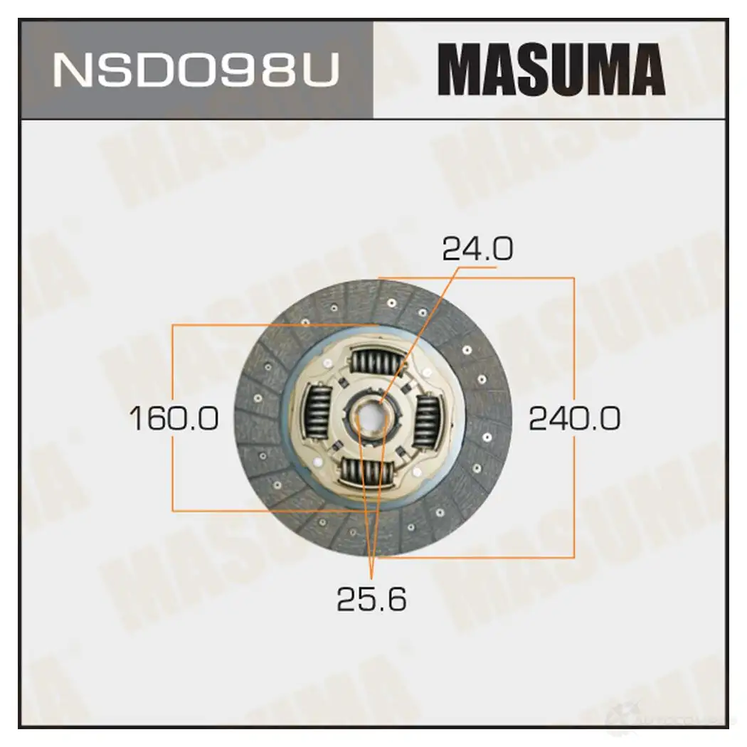 Диск сцепления MASUMA 1422881884 SBW S8I NSD098U изображение 0
