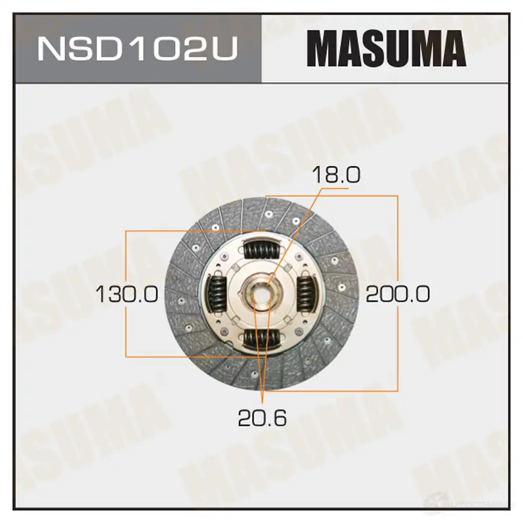 Диск сцепления MASUMA 1422881896 NSD102U TGPPPU N