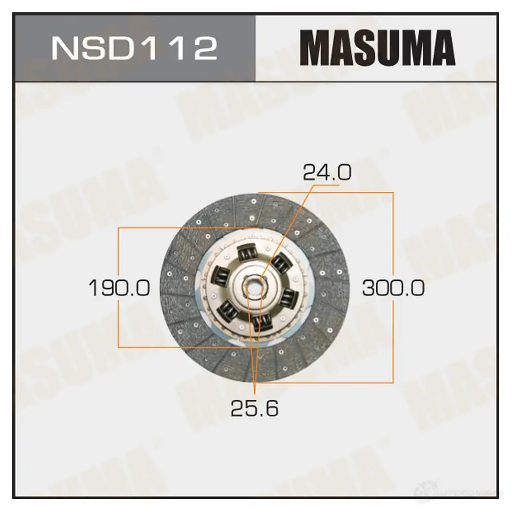 Диск сцепления MASUMA NF 20FR NSD112 1422881882
