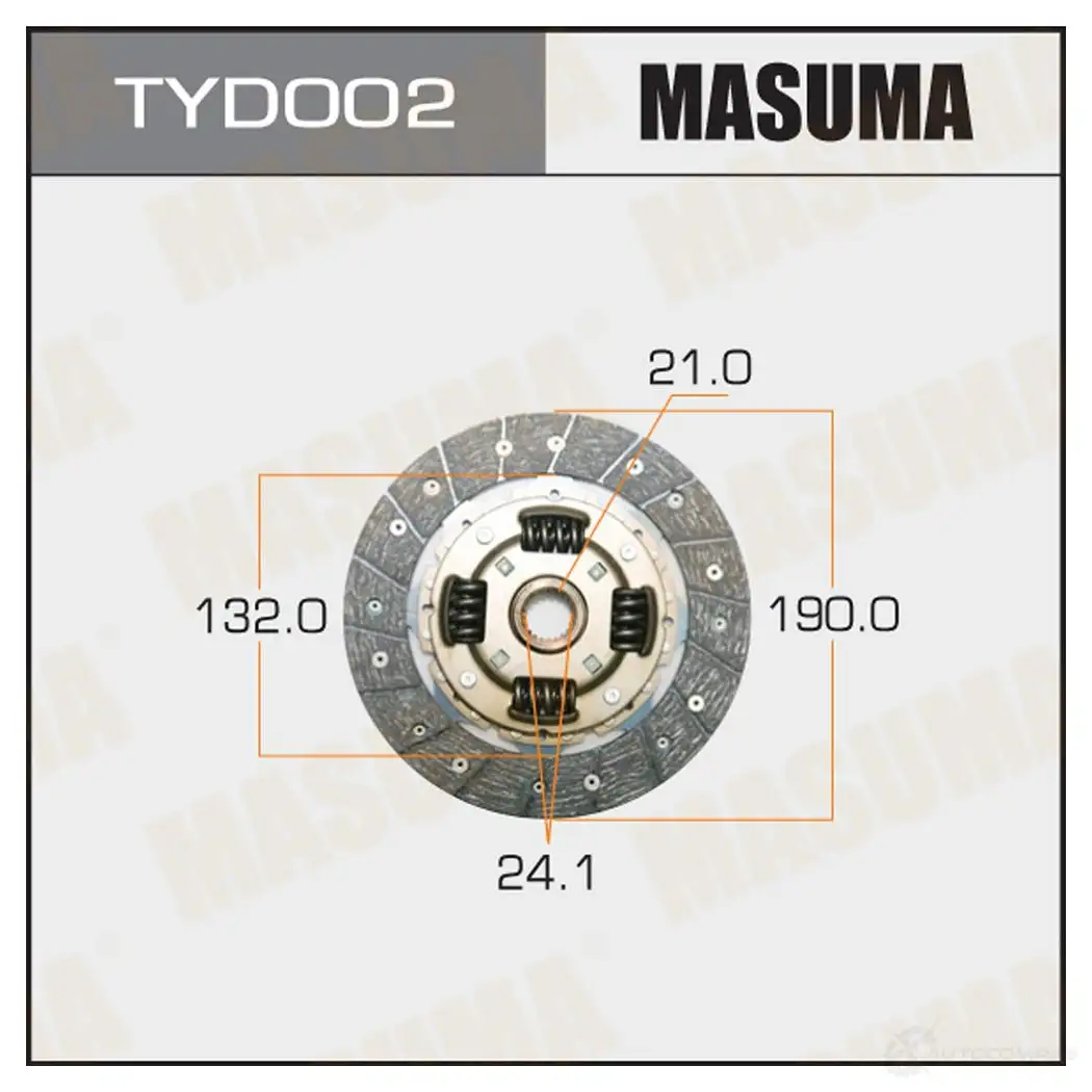 Диск сцепления MASUMA 1422881878 TYD002 5XHEFK R