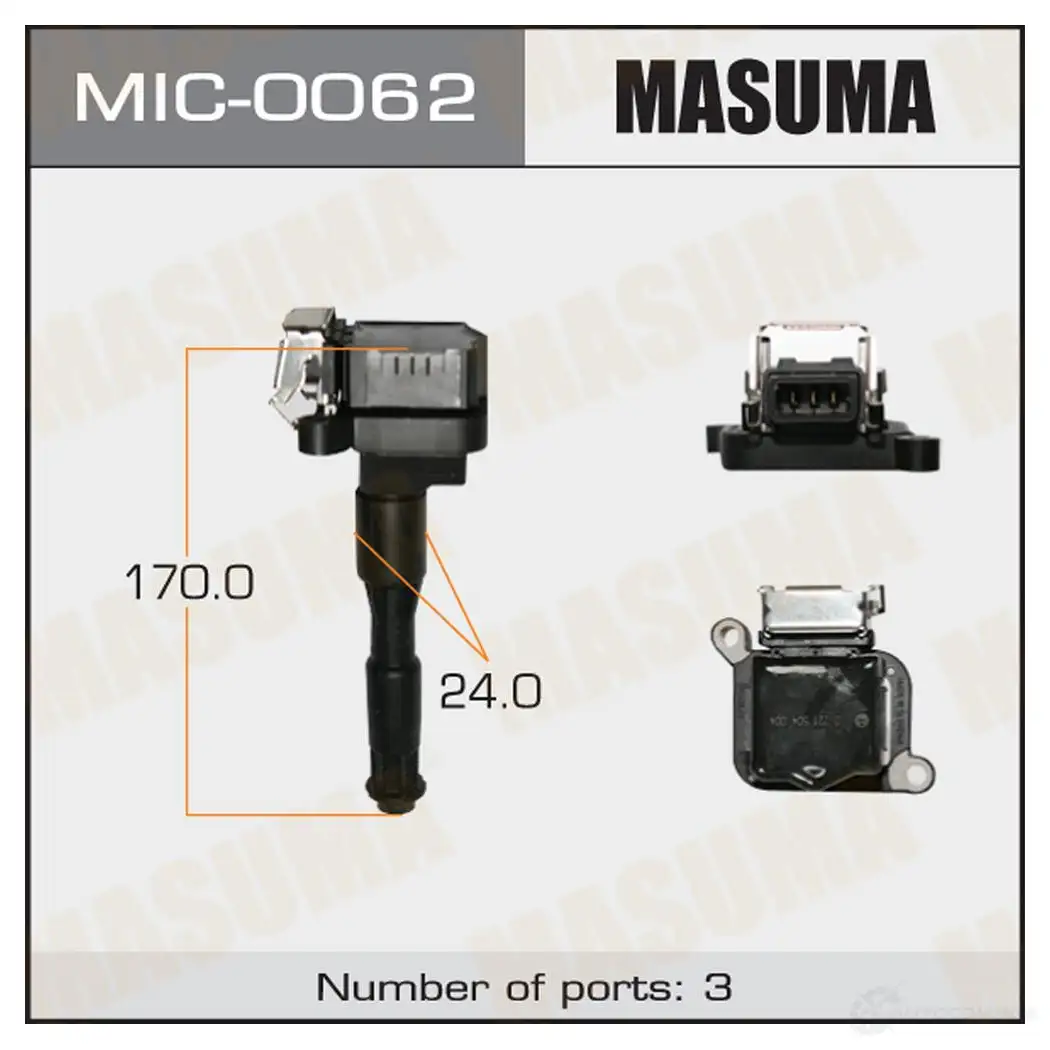 Катушка зажигания MASUMA 1420577717 MIC-0062 OX141 T изображение 0