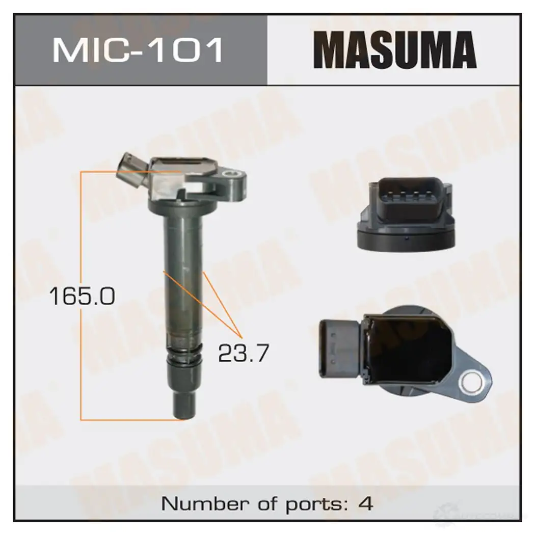 Катушка зажигания MASUMA 1422887555 2 P2I8 MIC-101 изображение 0