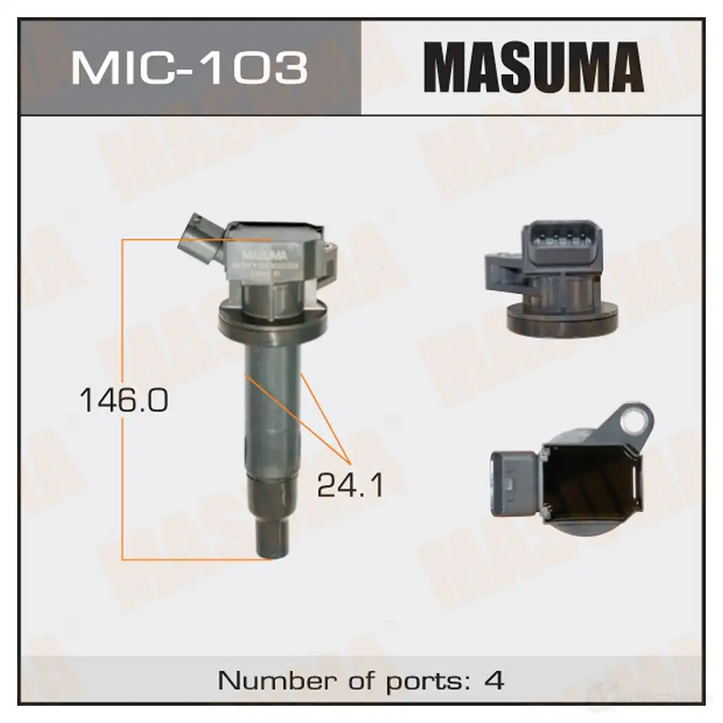 Катушка зажигания MASUMA U7 XM6FA 1420577686 MIC-103 изображение 0