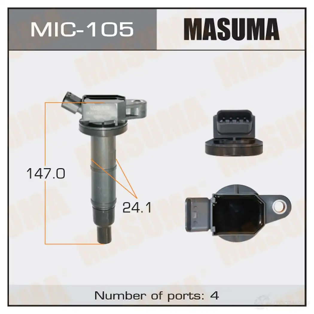 Катушка зажигания MASUMA 1420577687 MIC-105 ILS5 W4 изображение 0