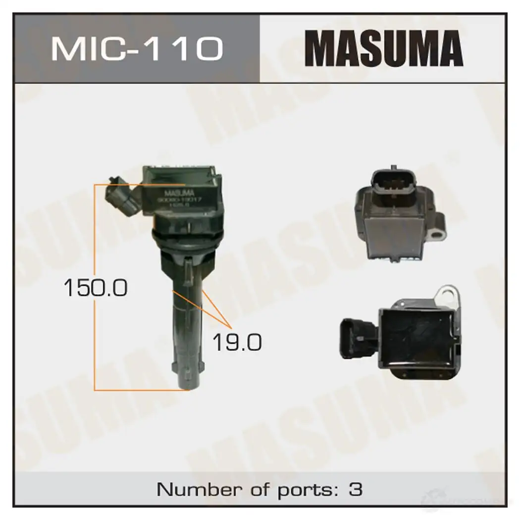 Катушка зажигания MASUMA 1422887638 VB5 H7Z MIC-110