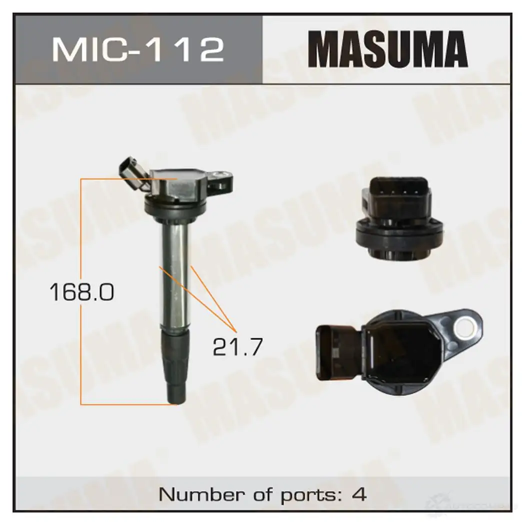 Катушка зажигания MASUMA MIC-112 2CZ 2L 1420577692 изображение 0