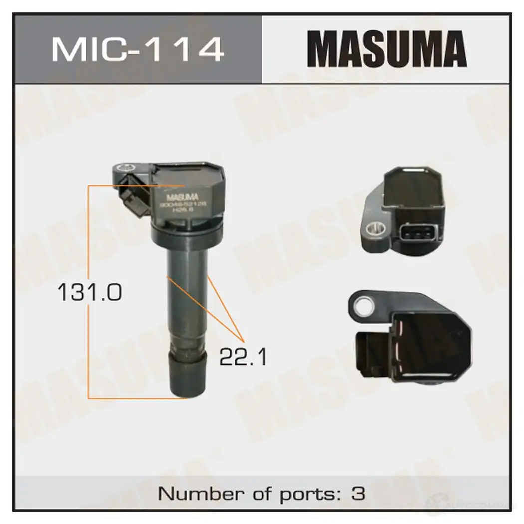 Катушка зажигания MASUMA 1420577690 Q7PS YTK MIC-114 изображение 0