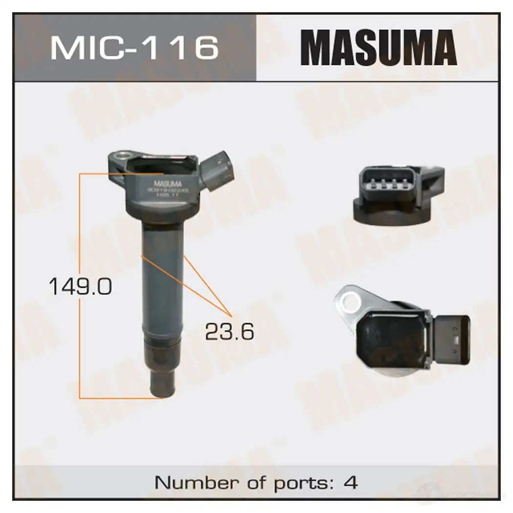 Катушка зажигания MASUMA 1422887637 FI EPGR MIC-116 изображение 0
