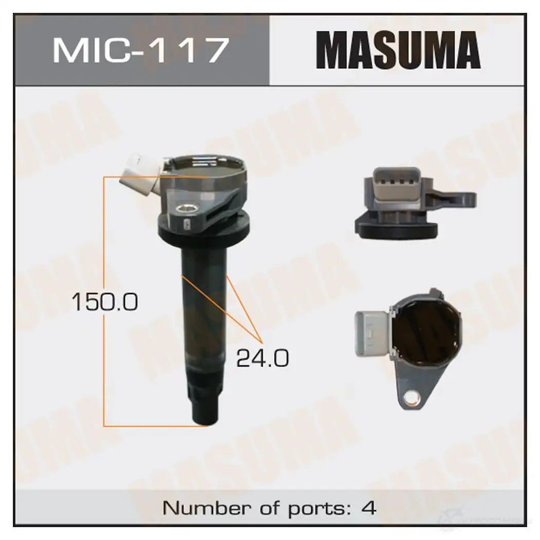 Катушка зажигания MASUMA 1422887636 MIC-117 J6A0 CEM изображение 0