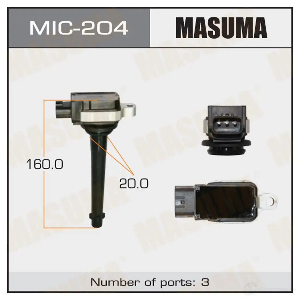 Катушка зажигания MASUMA MIC-204 XND6S Y 1422887631 изображение 0