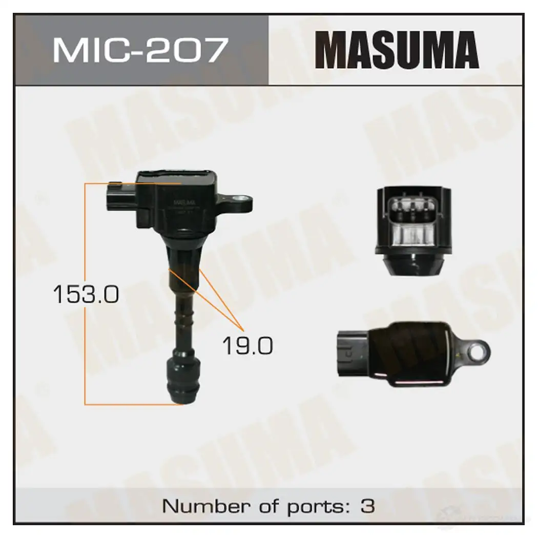 Катушка зажигания MASUMA MIC-207 1420577702 N7 MK72 изображение 0