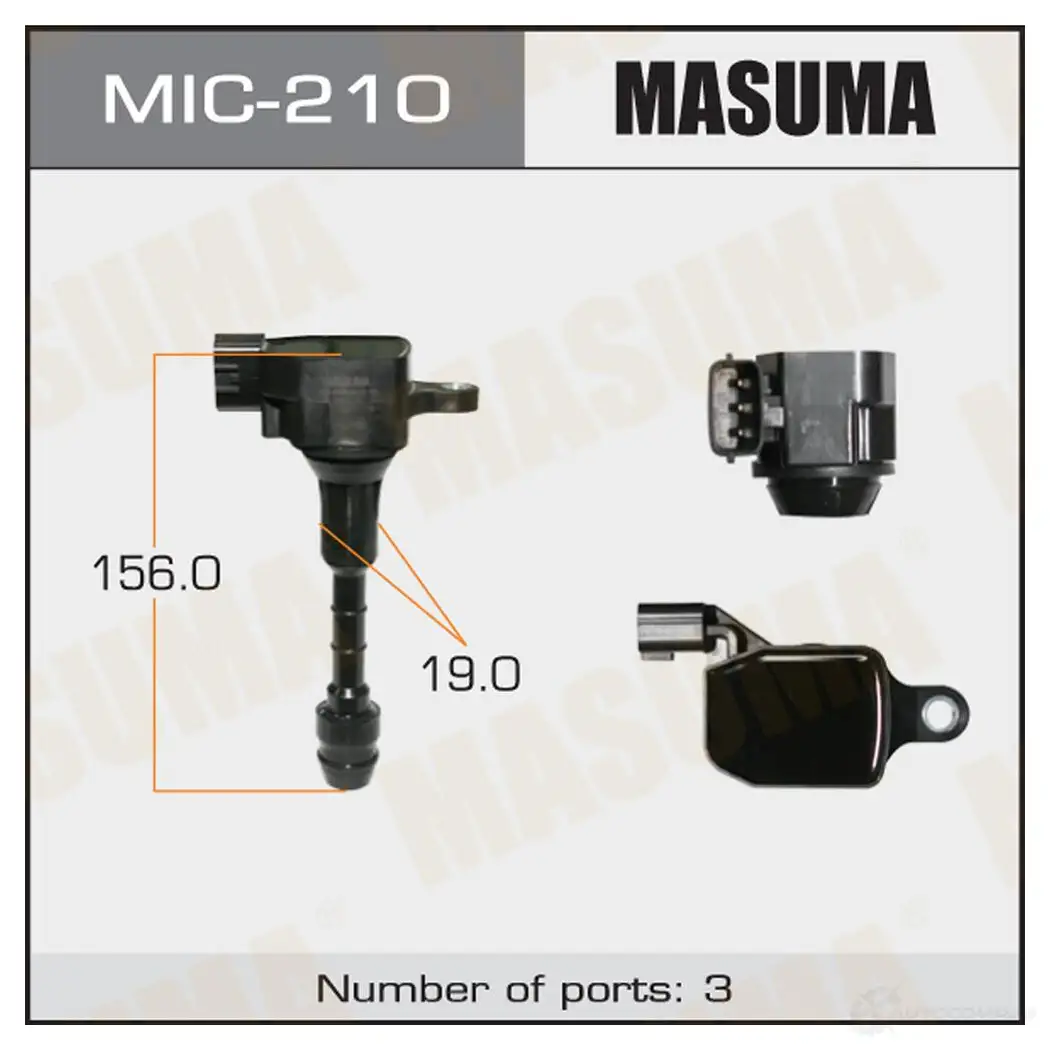 Катушка зажигания MASUMA 1422887619 X9 REBI MIC-210 изображение 0