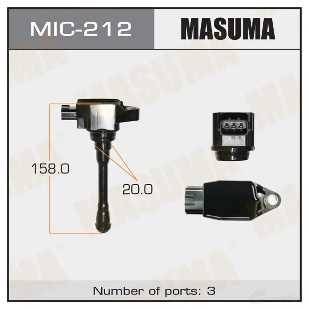 Катушка зажигания MASUMA 1422887617 EM DUG MIC-212 изображение 0